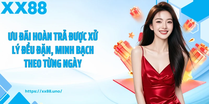 Ưu đãi hoàn trả được xử lý đều đặn, minh bạch theo từng ngày